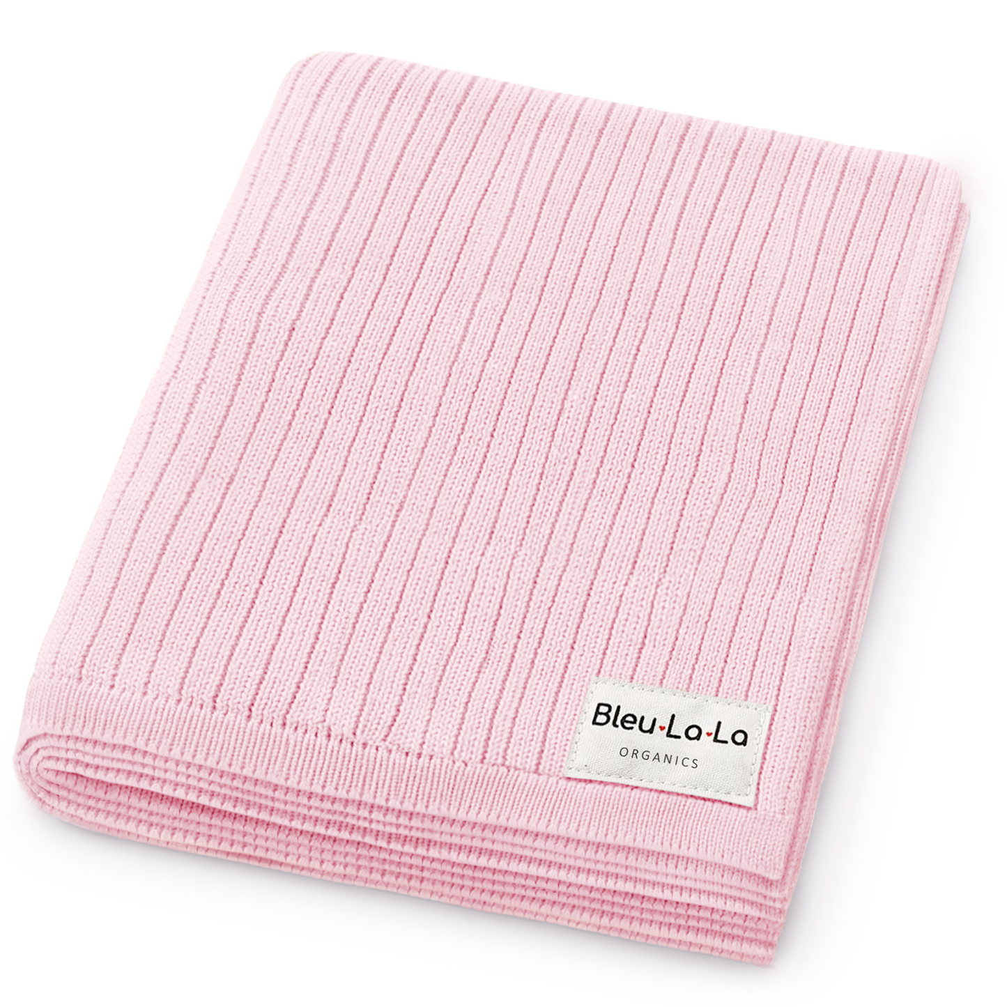 Organic Ribbed Knit Cotton Baby Blanket